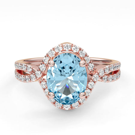 Aquamarine Engagement Rings
