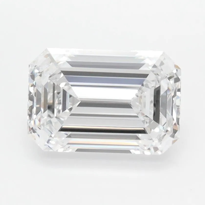 1.96ct Emerald Lab Grown Diamond (Colour D, Clarity IF, IGI Certified)