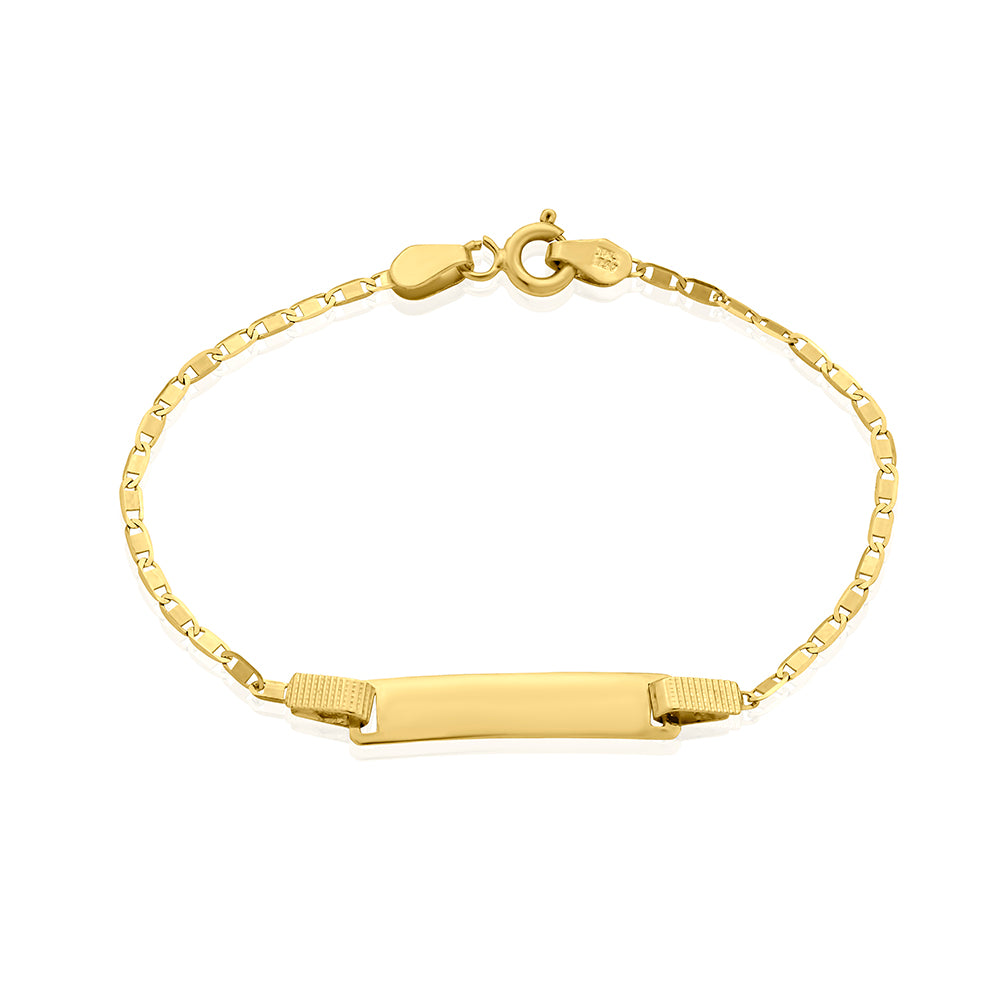 18KT Old Figaro Chain Bracelet イタリア製 Heavy Men's 14k Gold Stamped Italian Figaro Link Bracelet 8